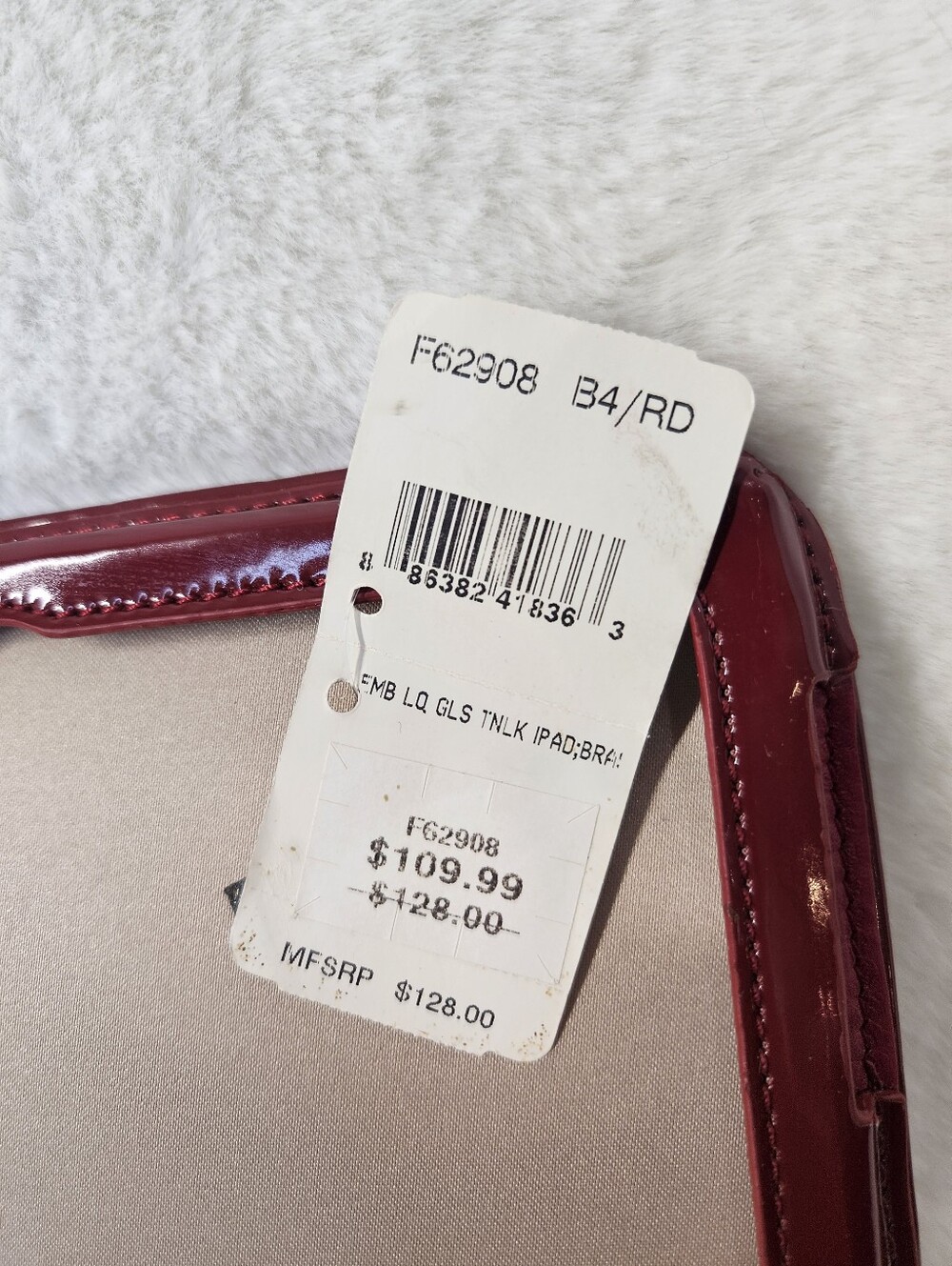 NWT Coach Red Patent Leather iPad Case - Picture 6 of 6